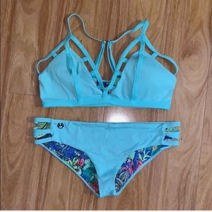 Maaji peppermint sundown reversible bikini set